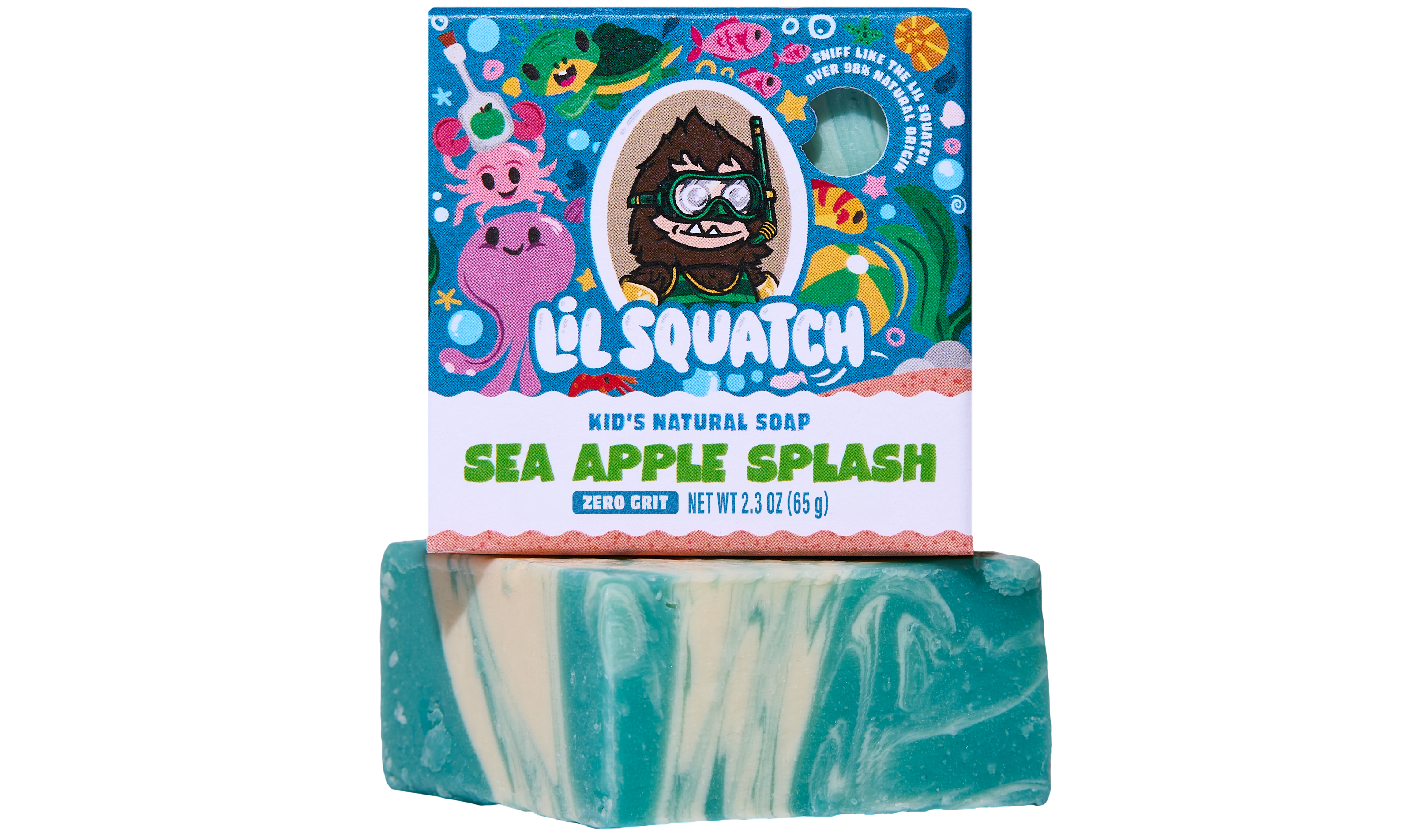 Lil' Squatch Sea Apple Splash Mini 2.3oz Bar Soap 6-Pack