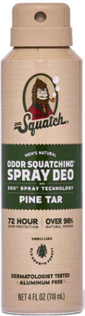 Pine Tar Spray Deodorant